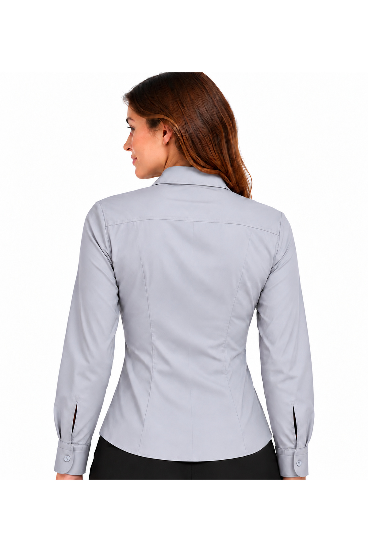 Gri Slim Fit Pensli Gömlek