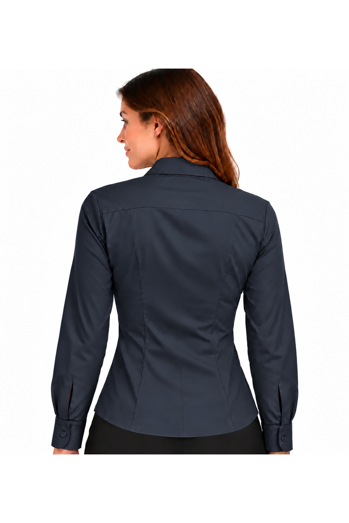 Lacivert Slim Fit Pensli Gömlek