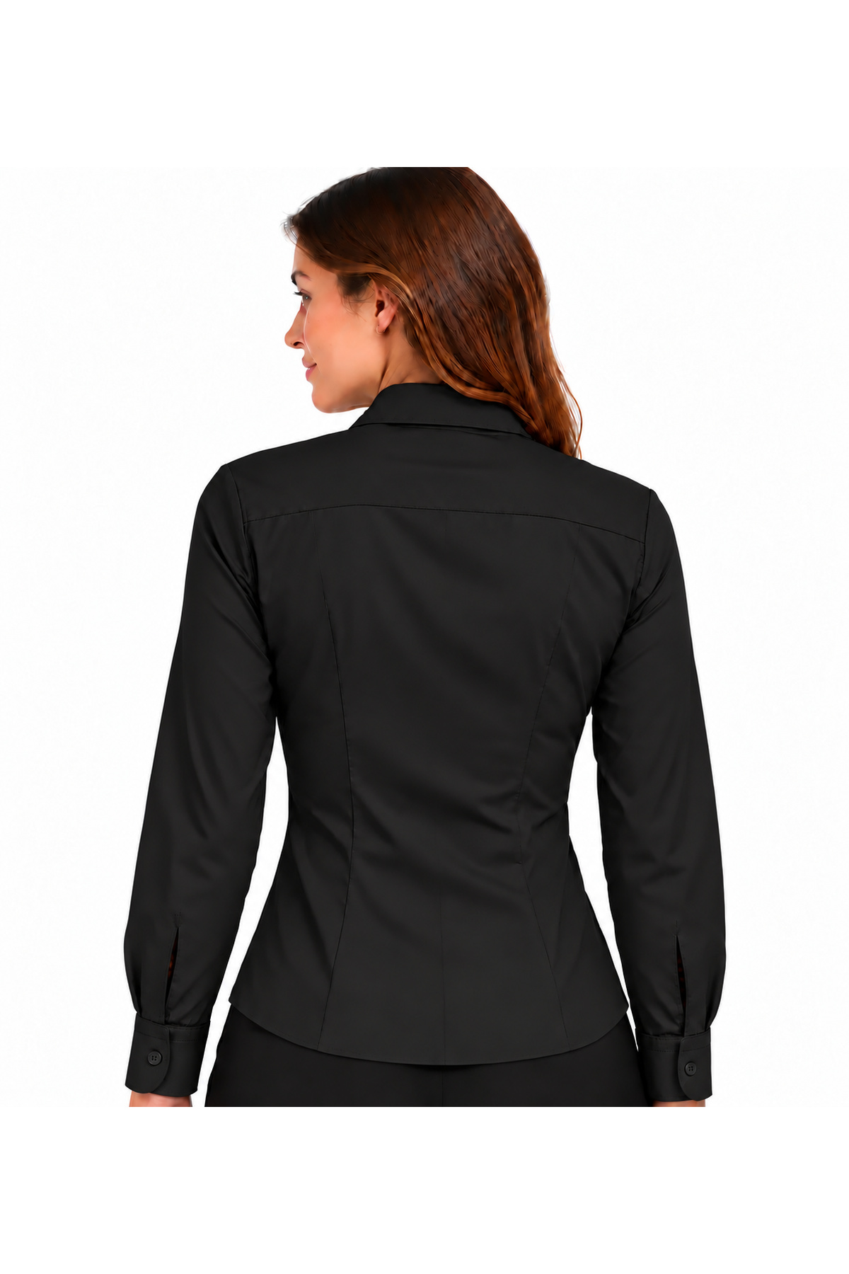 Siyah Slim Fit Pensli Gömlek